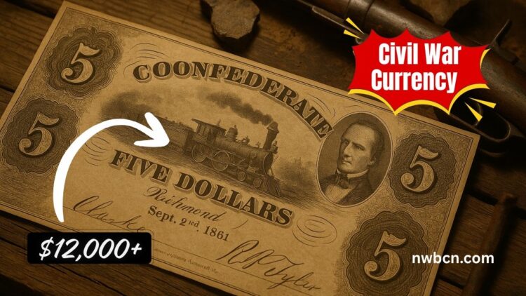 1861 T‑11 Confederate $5 Note Rediscovered Civil War Currency Sells for $12,000