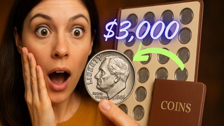 Woman Finds $3,000 Value in $5 Coin Album – Rare Roosevelt Dime Discovery